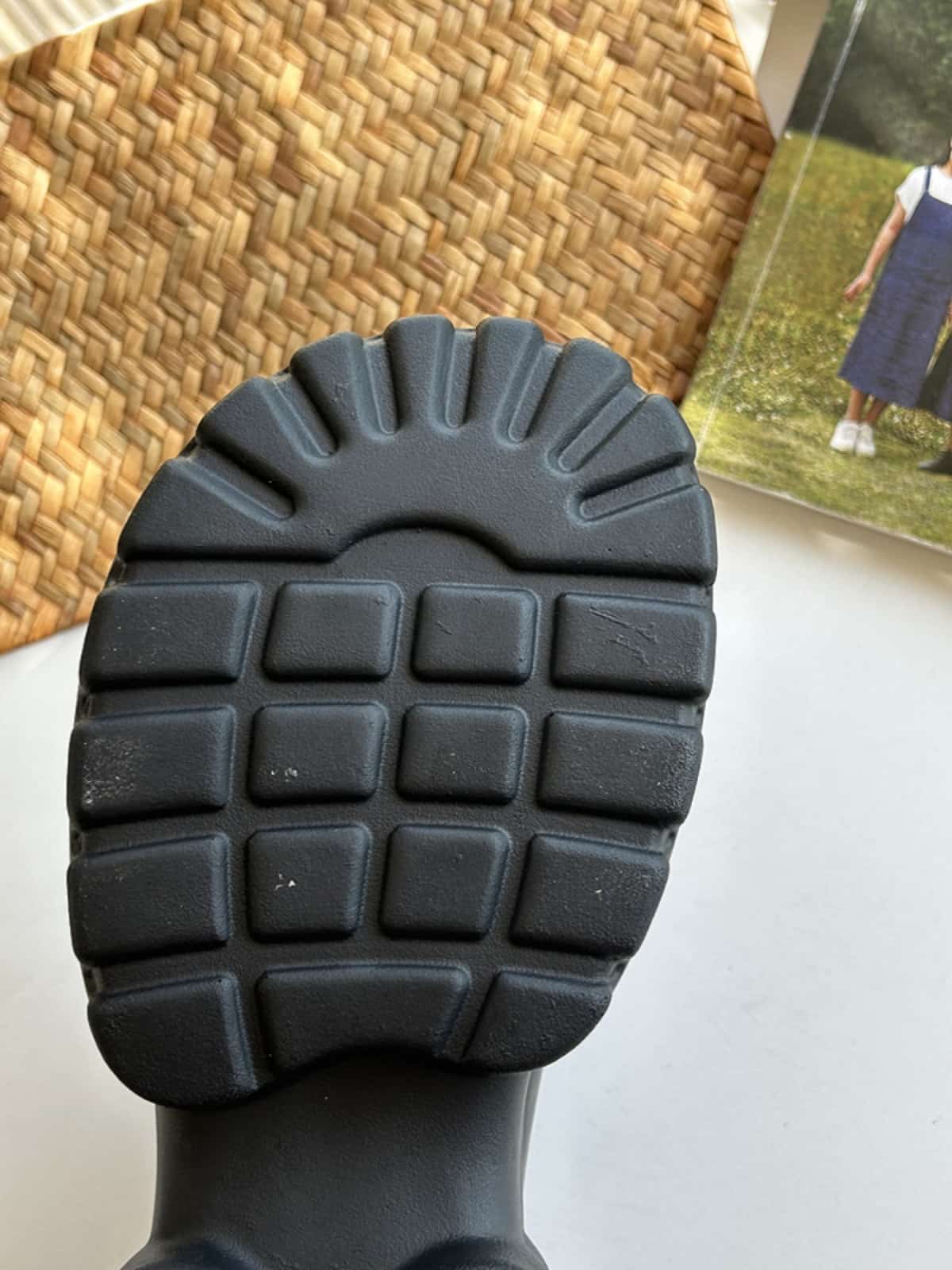 Round head lace-up thick heel Martin boots new black handsome locomotive boots short boots women