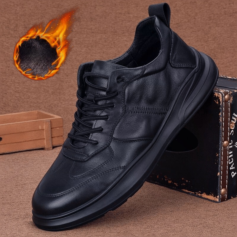 Men's shoes spring and autumn new versatile men's sports shoes casual trend leather shoes men's leather