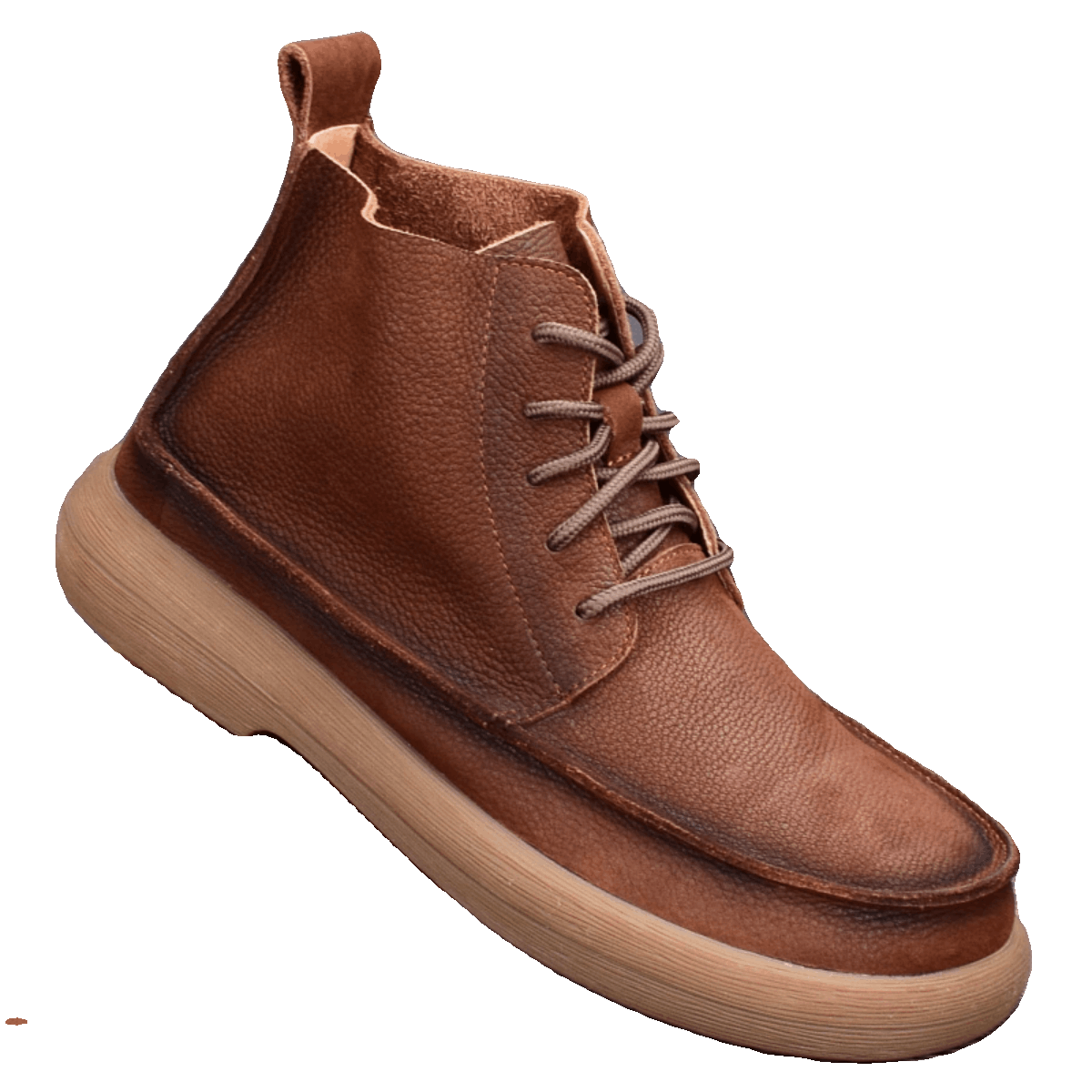 Leather Martin boots men's casual fashion versatile wide-footed big-headed leather boots men's loose high-top leather shoes style