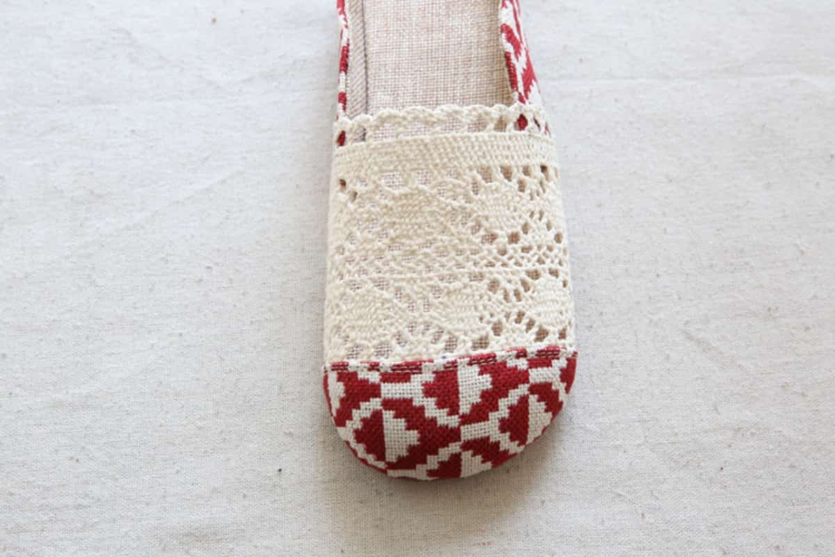 Chic Sen women's hollowed-out baotou flats summer comfortable soft-soled breathable cotton and linen cool slippers women