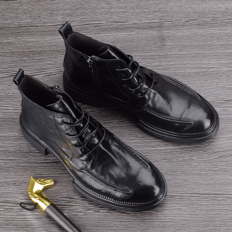 First layer cowhide Martin boots men's leather breathable boots business high-top leather shoes fashion men's boots