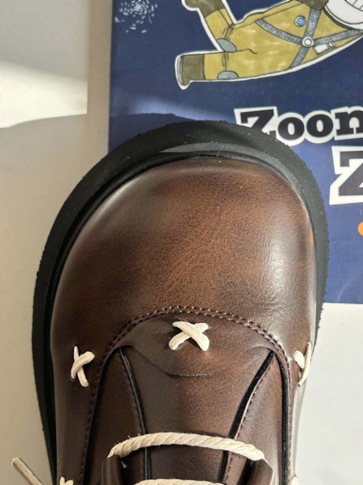 Round head lace-up thick-soled big head shoes winter wool mouth soft cute black small leather shoes Martin boots women