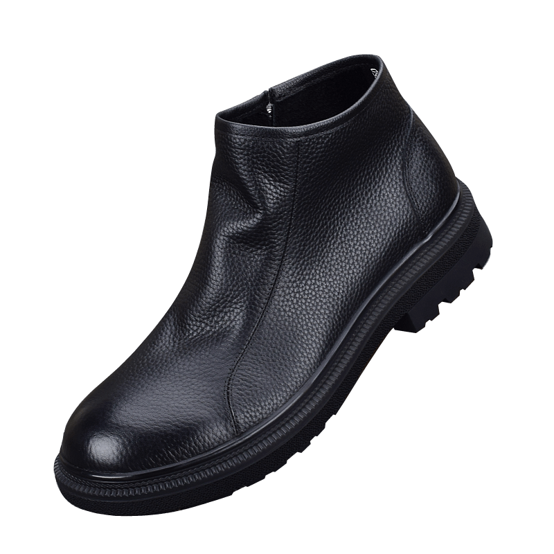 Leather Martin boots men's soft-soled leather shoes breathable men's shoes casual first-layer cowhide boots thick-soled non-slip boots men