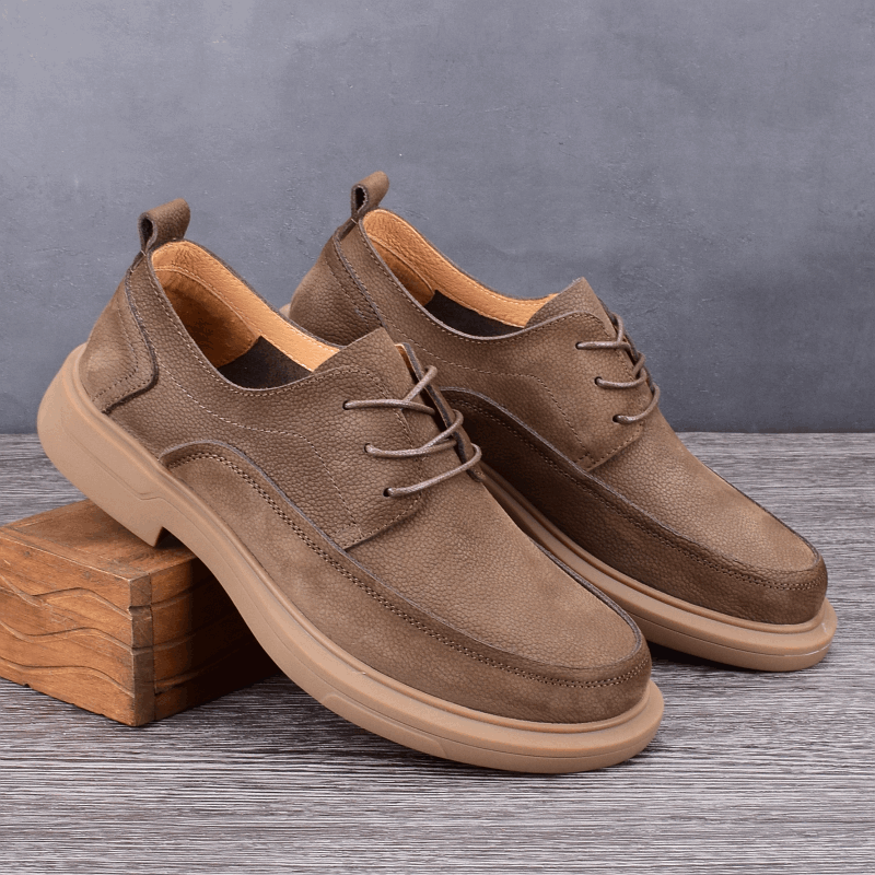 Single layer first layer cowhide men's casual leather shoes genuine leather