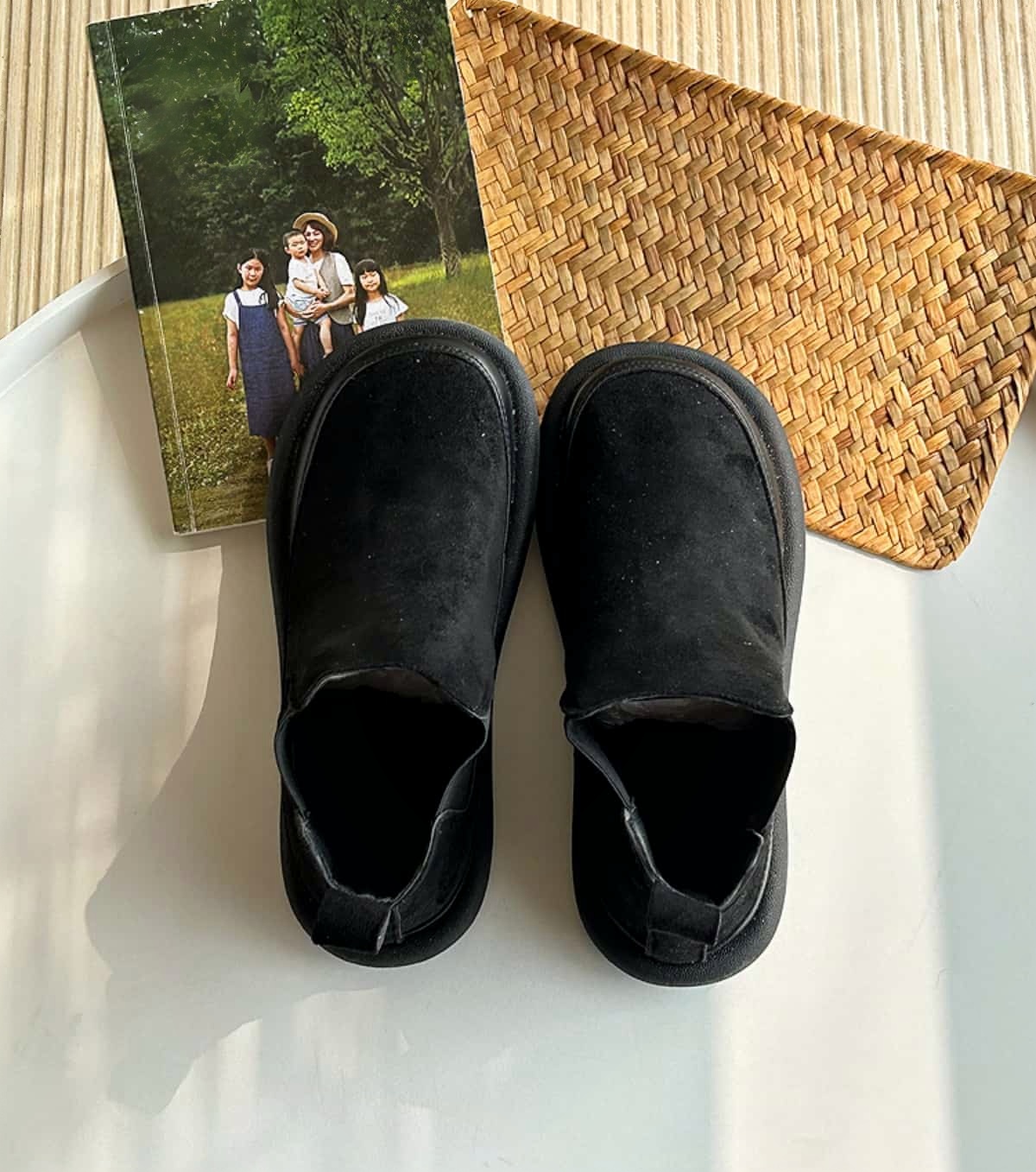 Suede Round Head Flat Boots Autumn and Winter Fashion Versatile Low Heel  Boots Short Boots