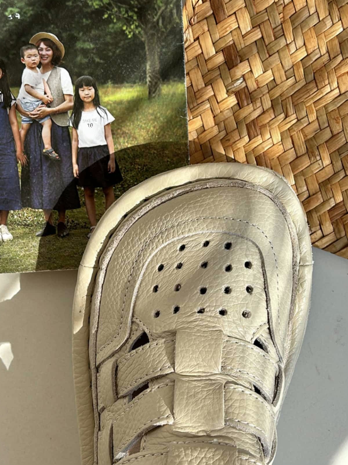 Leather summer new Roman women's shoes perforated hollow breathable thick-soled big head shoes bag head sandals women