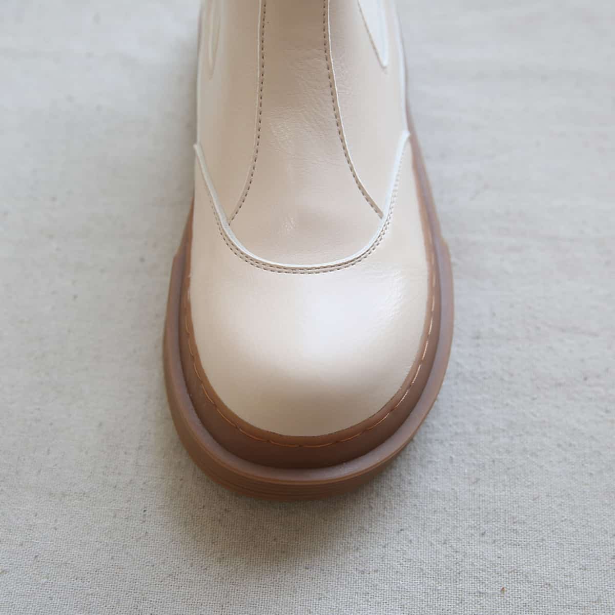 Round Head Platform Big Head Shoes Fleece Versatile Short Boots  Boots