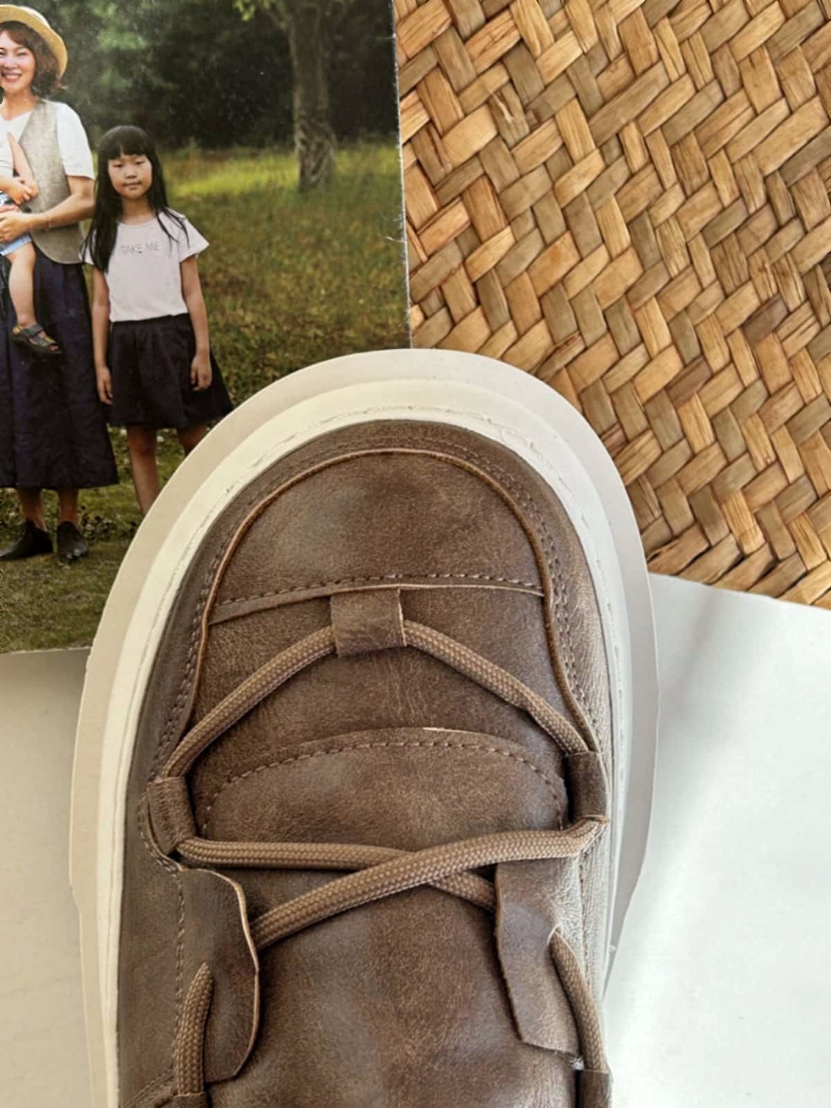 Round head lace-up thick-soled Martin boots winter velvet handsome versatile short boots women