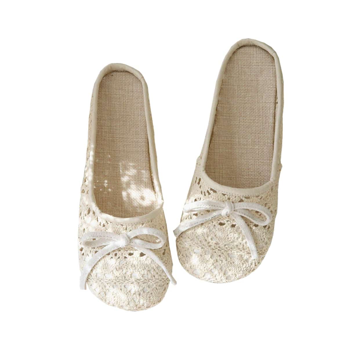 Hollow bag head flat shoes summer new cotton and linen comfortable fisherman shoes cool slippers