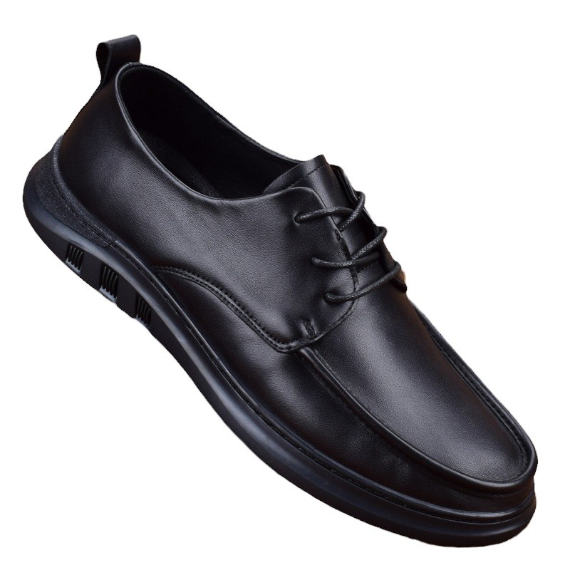Spring and Autumn new first-layer cowhide men's shoes business dress men's leather shoes British soft leather soft sole leather single shoes