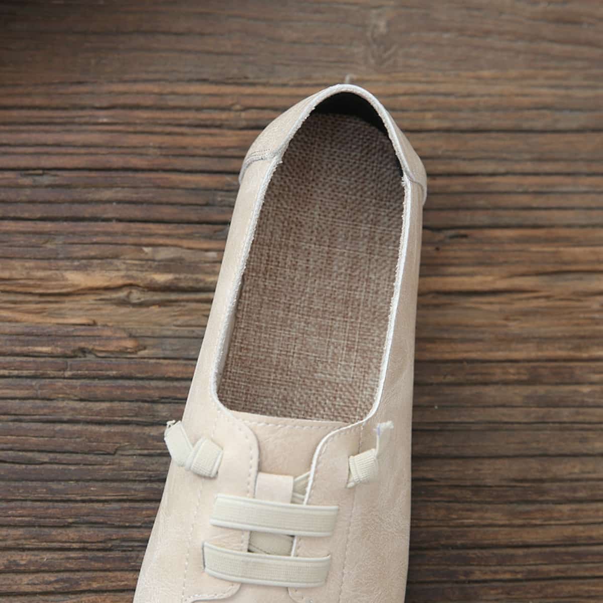 Round head shallow mouth flat shoes new cotton and linen comfortable foot single shoes women's spring and summer