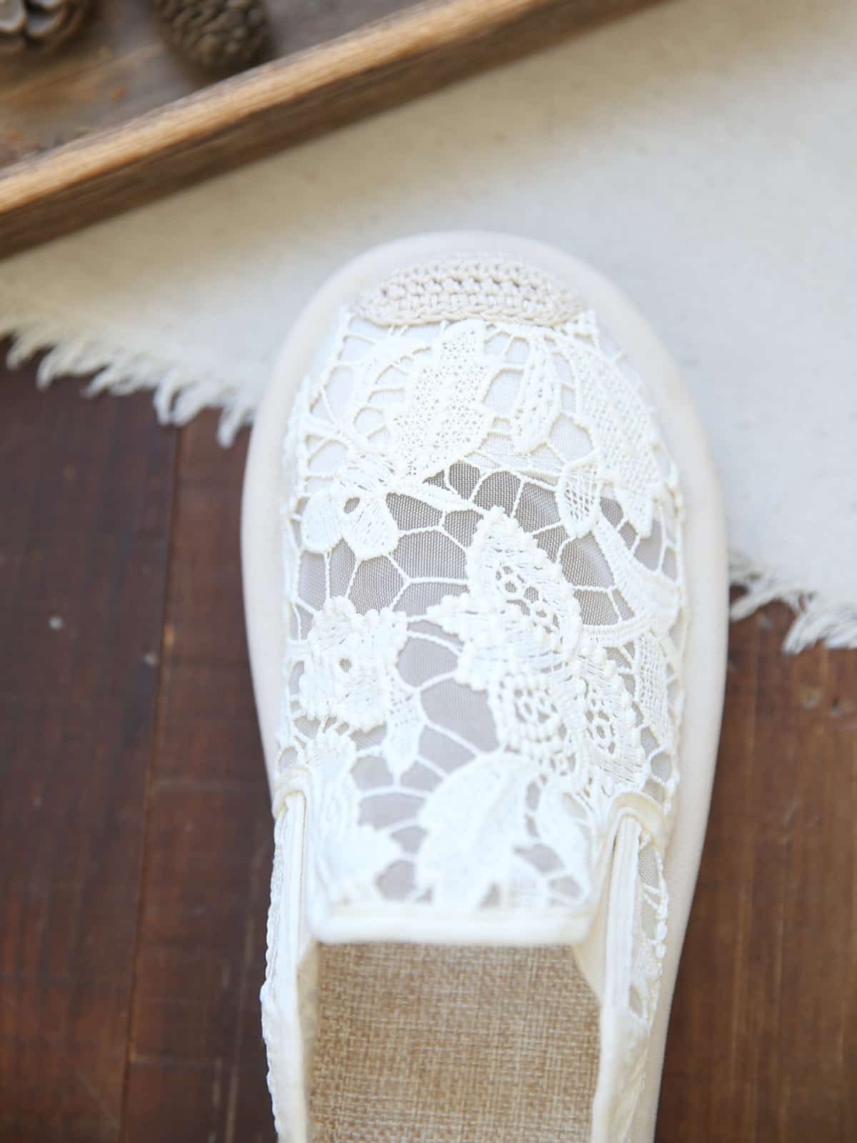 Mesh bag head flat bottom half slippers summer hand embroidered cotton and linen breathable soft bottom cool slippers