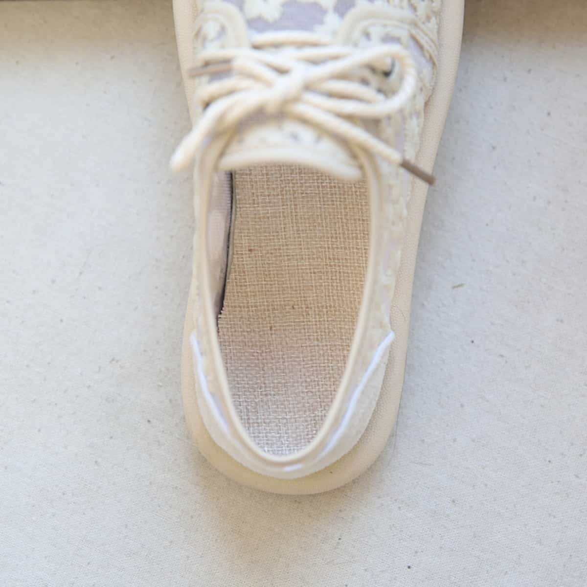 Daisy round head lace-up flats summer cotton and linen handmade soft-soled small mesh shoes single shoes