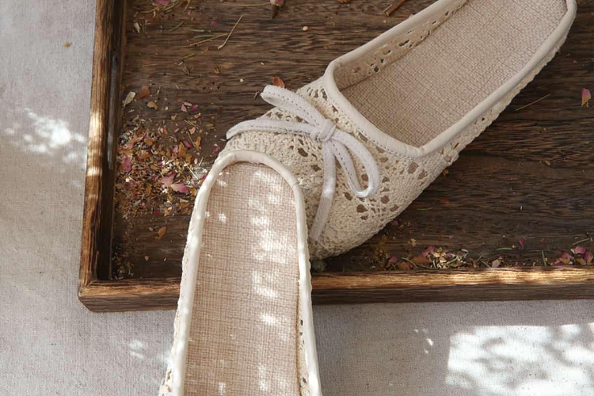 Hollow bag head flat shoes summer new cotton and linen comfortable fisherman shoes cool slippers