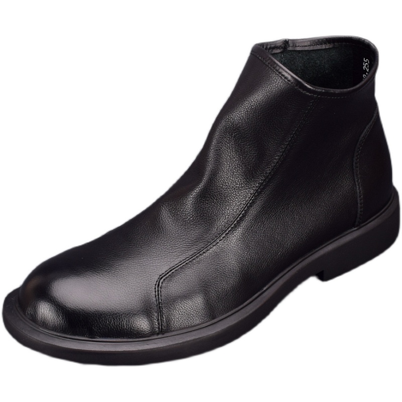 Martin boots men's genuine leather first-layer cowhide high-top men's shoes breathable casual single-layer leather shoes fashion boots