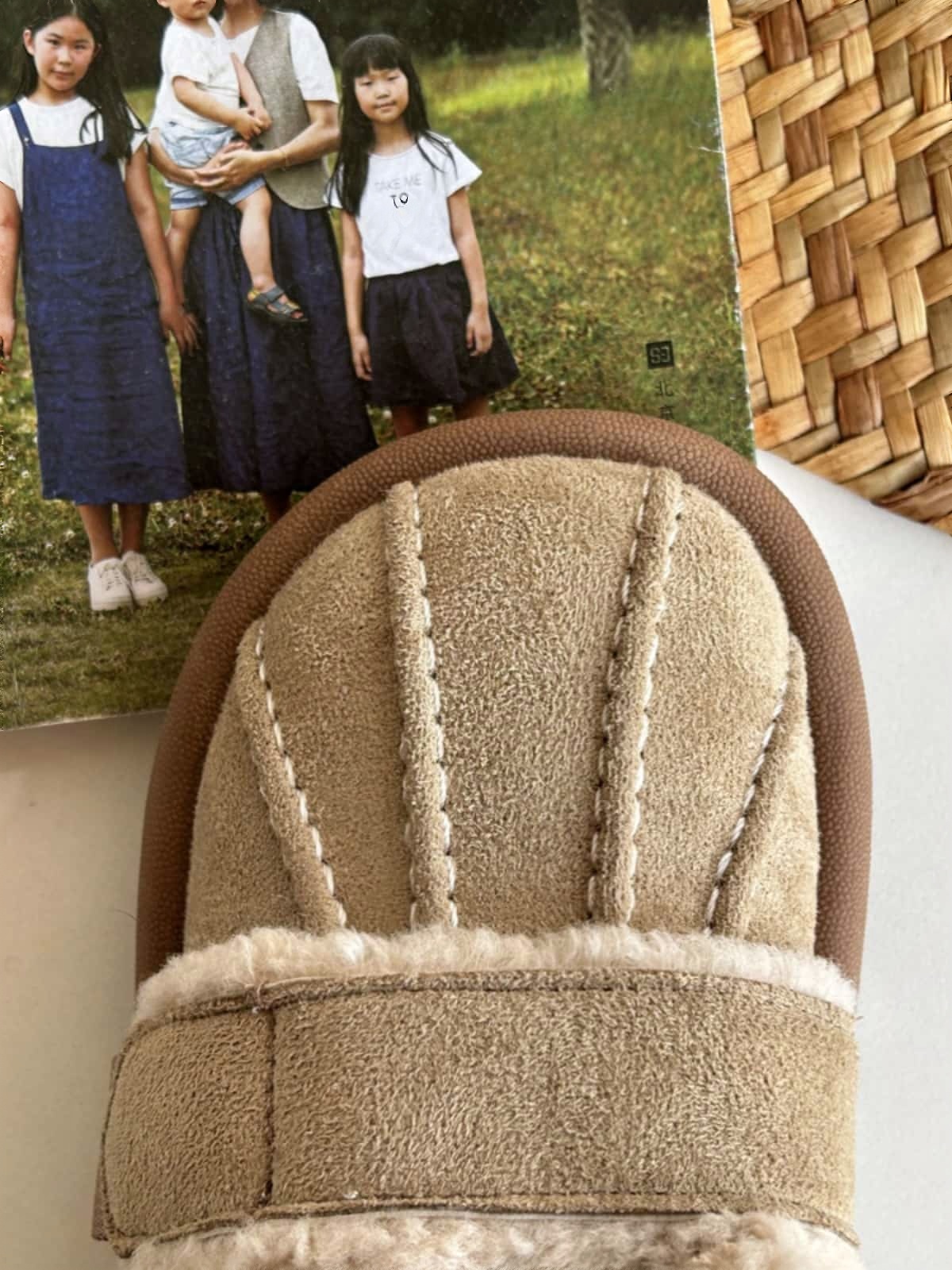 Suede round head lace-up flats Winter imitation lamb wool warm-soled cotton shoes