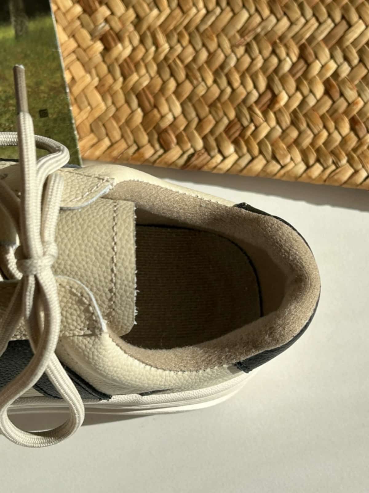 Leather round head lace-up platform shoes handsome versatile little white shoes women