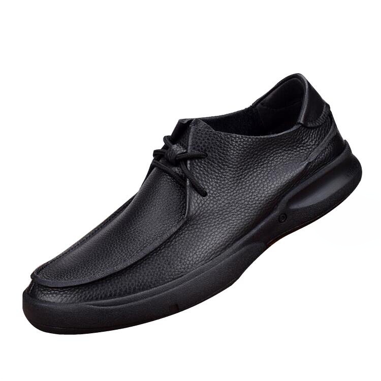 Single layer leather shoes breathable soft surface leather business casual leather shoes men's genuine leather first layer cowhide large size sof