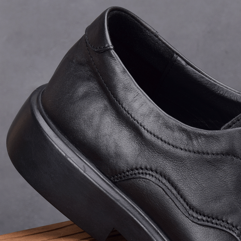 Leather first layer cowhide soft leather soft sole business casual shoes breathable versatile men's leather shoes work shoes