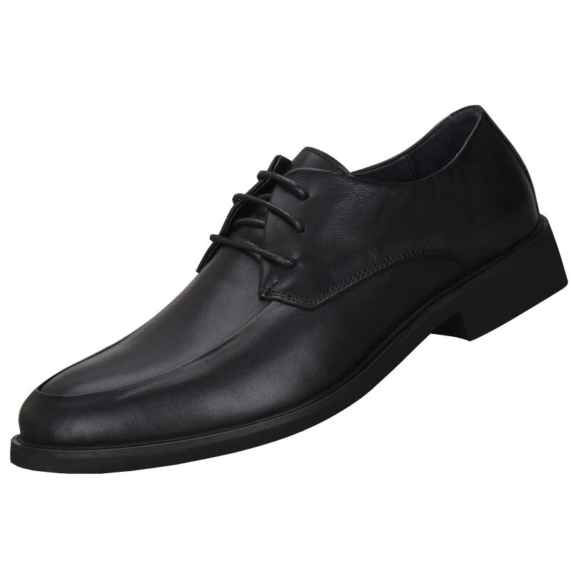 Black breathable men's leather shoes business dress men's leather shoes men's leather leather first layer cowhide soft leather soft sole