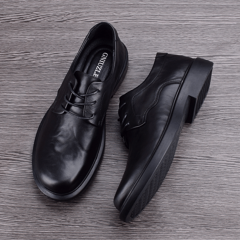 Leather first layer cowhide soft leather soft sole business casual shoes breathable versatile men's leather shoes work shoes