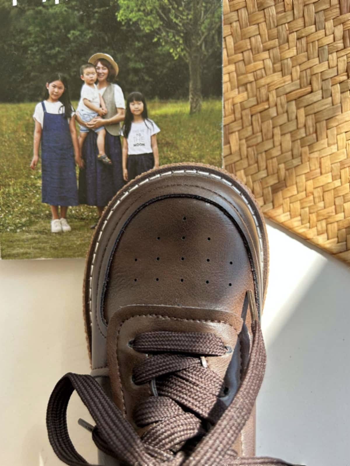 Round head lace-up thick-soled big head shoes autumn new black versatile small leather shoes single shoes