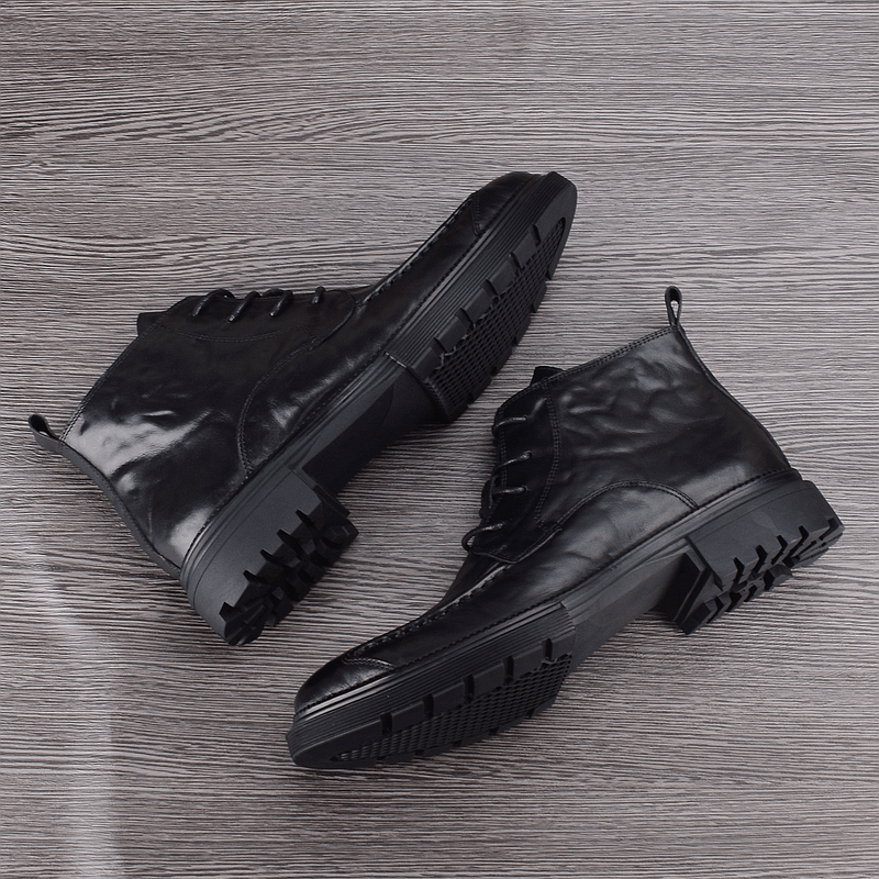 First layer cowhide Martin boots men's leather breathable boots business high-top leather shoes fashion men's boots