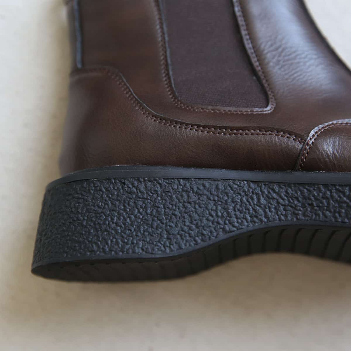 Glossy platform big head shoes handsome versatile locomotive boots fashionable cigarette boots women