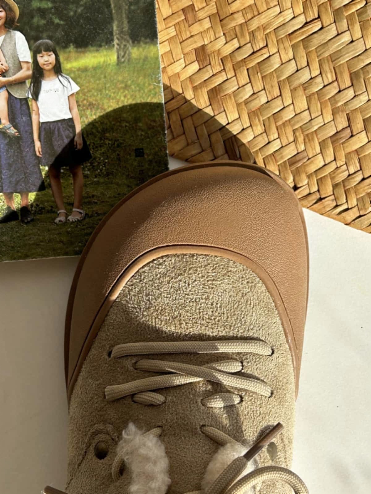 Imitation lamb wool round head flats winter cute lace-up beanie shoes snow boots