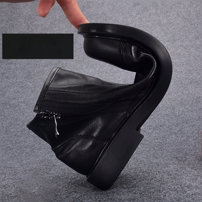 Martin boots men's genuine leather first-layer cowhide high-top men's shoes breathable casual single-layer leather shoes fashion boots