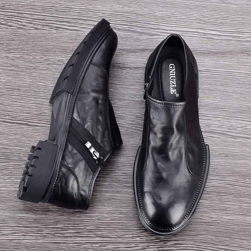 Genuine leather breathable single-layer cowhide business leather shoes men's trend low-top youth casual small leather shoes