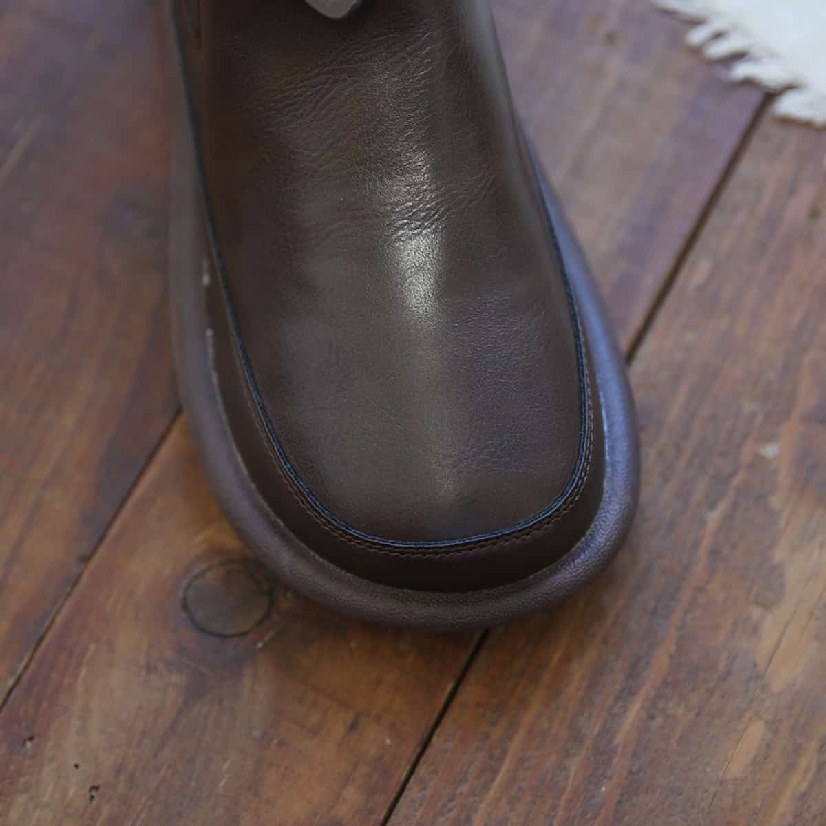 Round Head Flat Bottom Big Head Short Boots Comfortable Low Heel  Boots Women