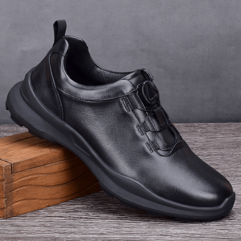 Spring and Autumn new leather men's shoes soft leather soft sole light leather shoes men's first layer cowhide non-slip sneakers