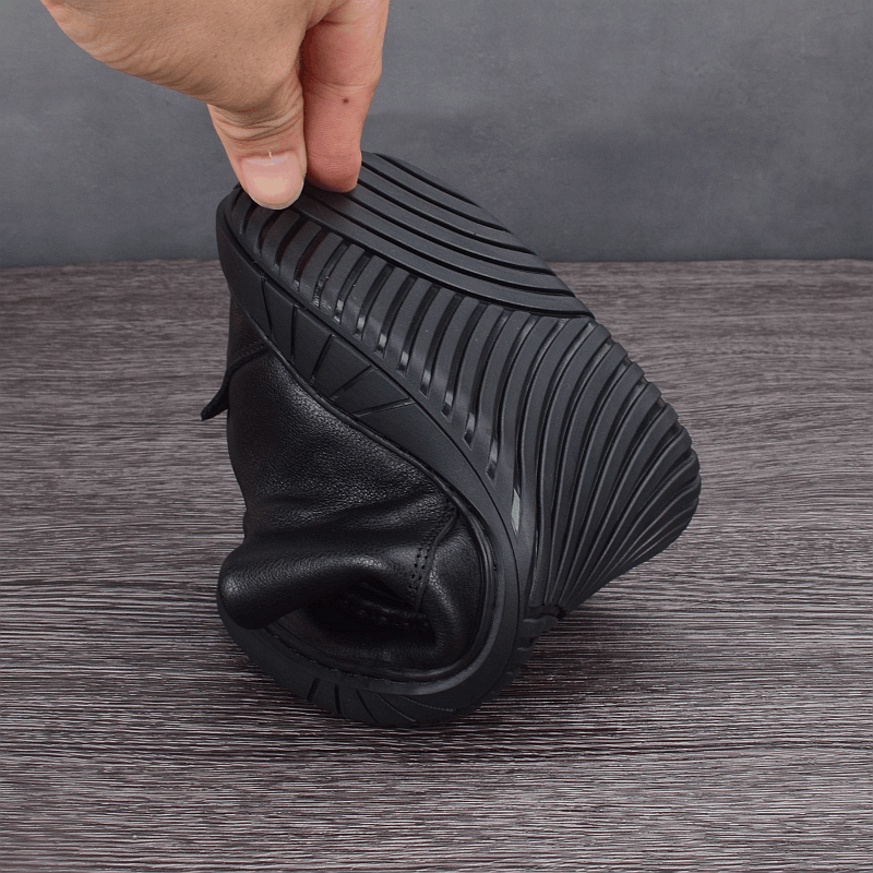 Leather men's shoes versatile business casual shoes first layer cowhide men's leather shoes soft sole soft leather driving shoes lightweight sing