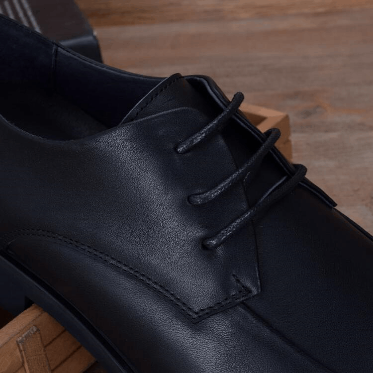 Black breathable men's leather shoes business dress men's leather shoes men's leather leather first layer cowhide soft leather soft sole