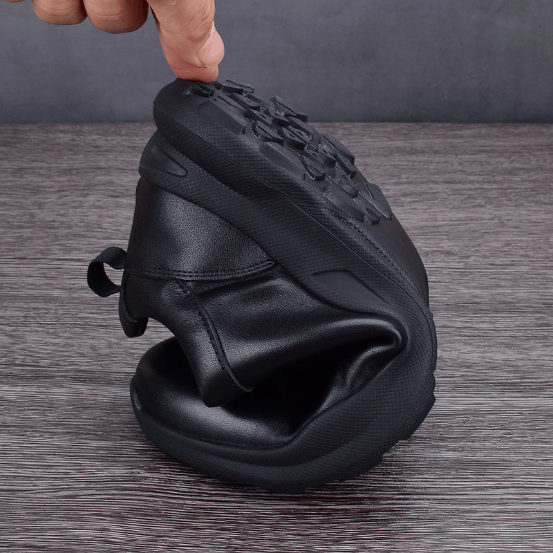 Spring and Autumn new leather men's shoes soft leather soft sole light leather shoes men's first layer cowhide non-slip sneakers