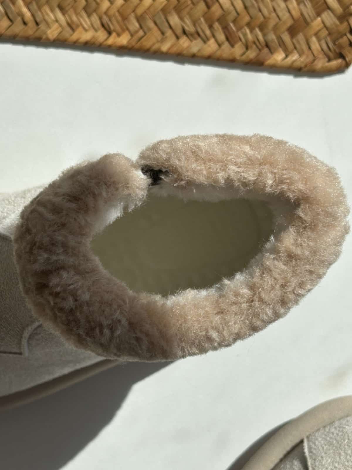 Suede round head flat bottom short boots winter cute plush warm snow boots