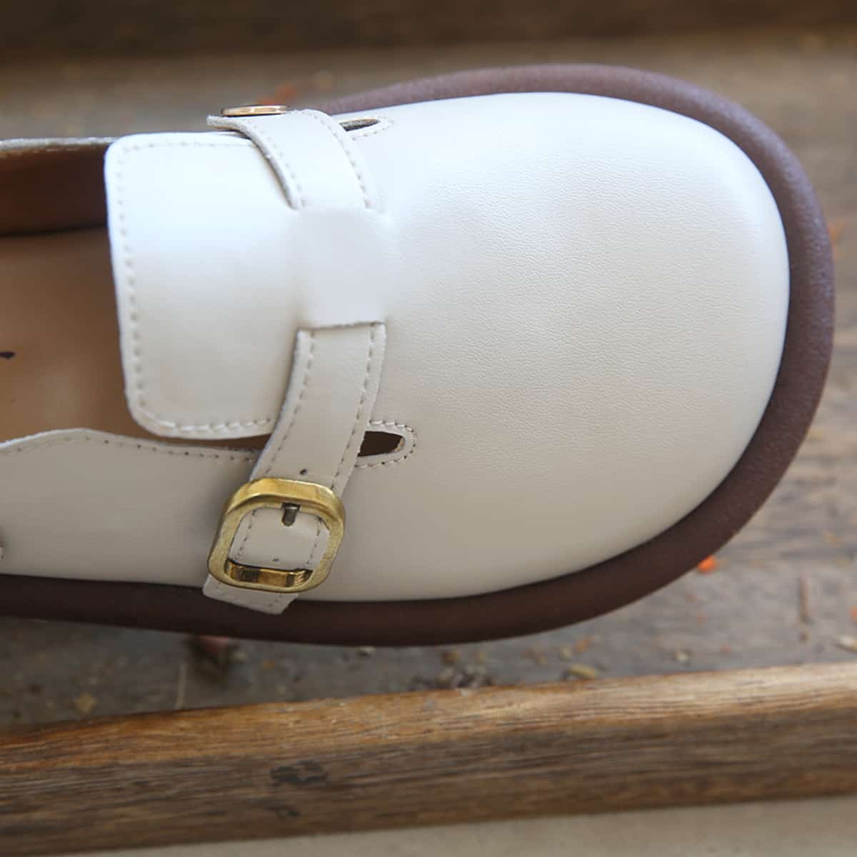 Leather bag head flat-soled big head shoes summer comfortable soft-soled Roman cool slippers