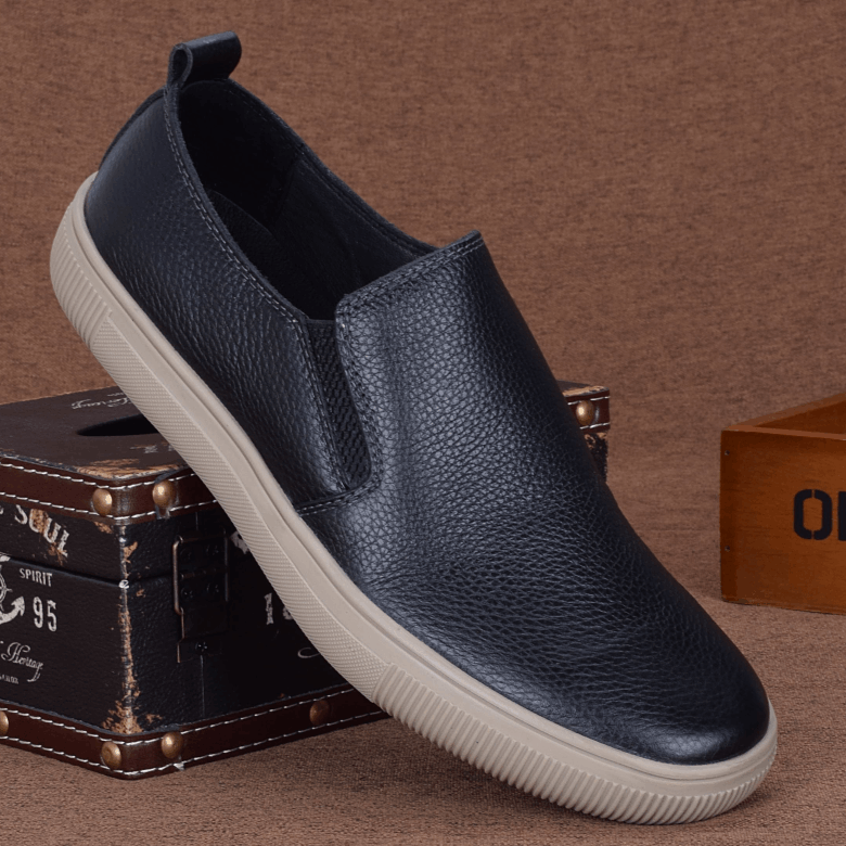 Men's shoes European and American leather shoes men's genuine leather board shoes first layer cowhide soft sole breathable outdoor casual shoes