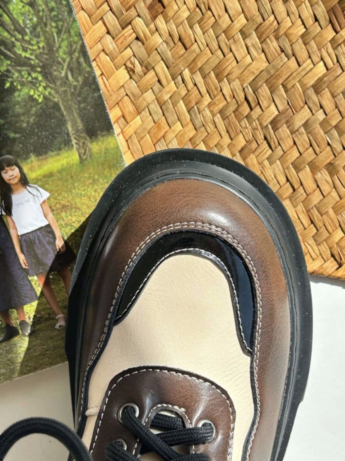 Round head lace-up thick-soled Martin boots autumn and winter personality handsome trendy cool locomotive boots short boots women