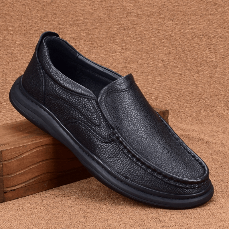 Genuine leather first layer cowhide business casual leather shoes men's non-slip comfortable soft bottom breathable