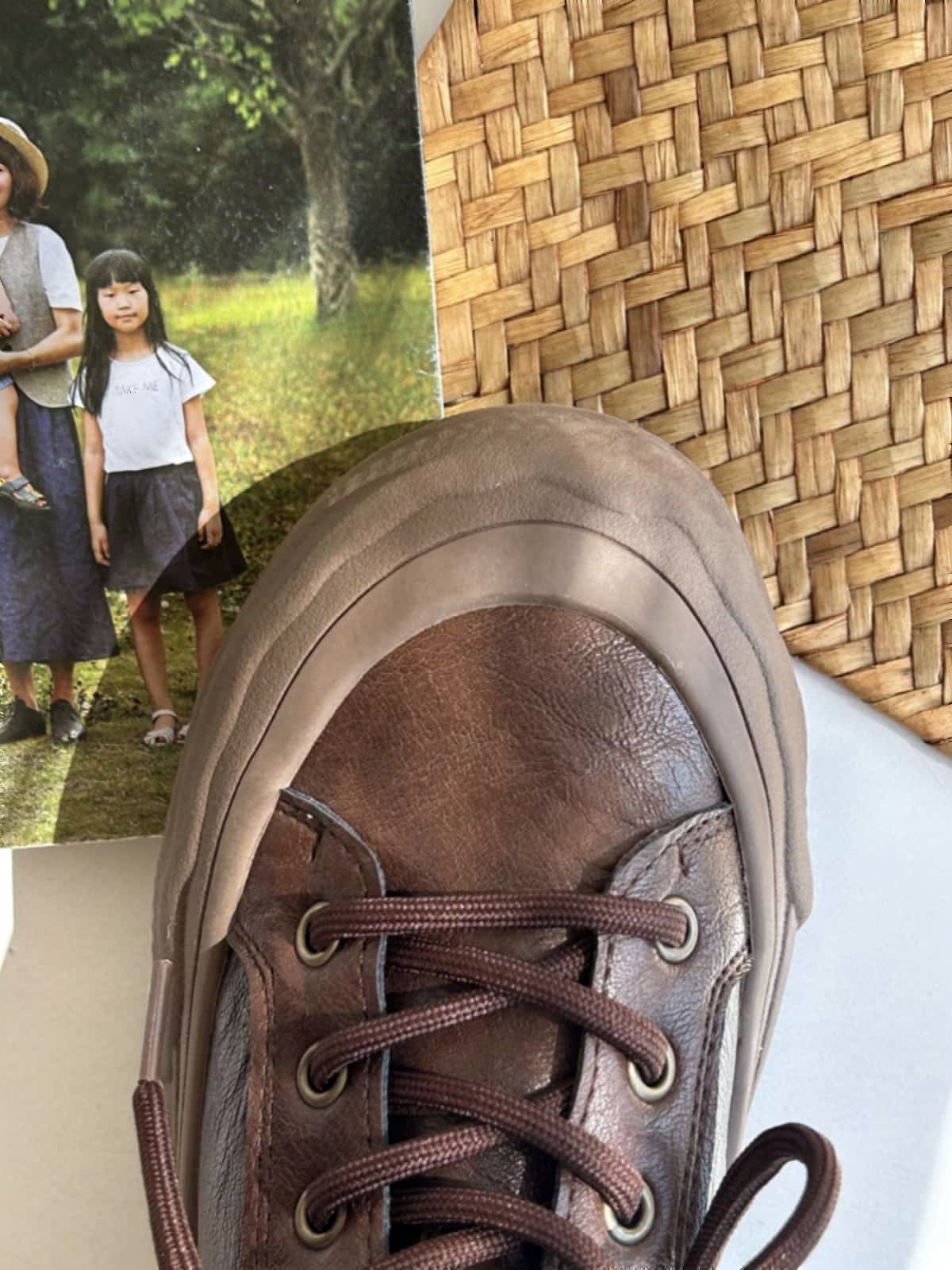 Round head lace-up platform shoes, new high-top comfortable and versatile small leather shoes for women