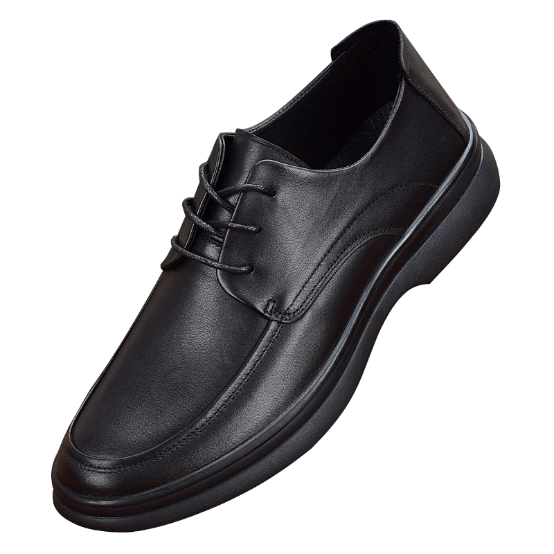 Men's casual leather shoes leather breathable first layer cowhide large size shoes men's shoes lightweight shock absorption driving shoes soft so