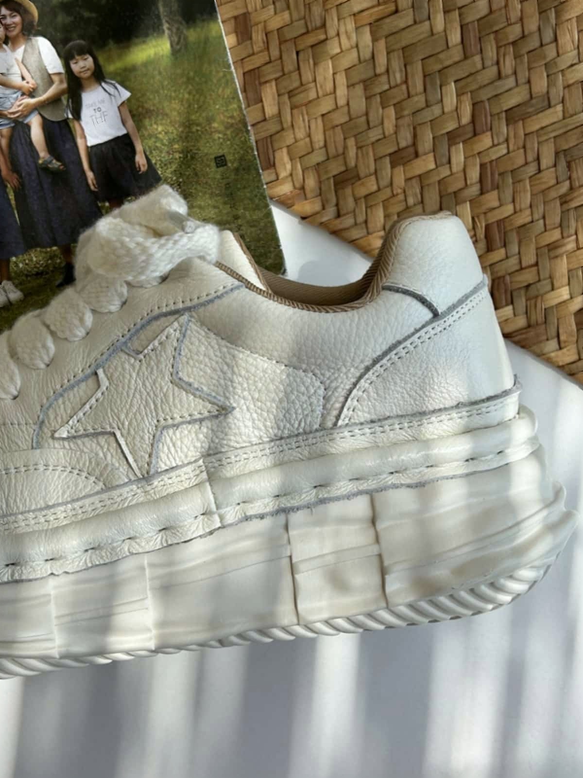 Round head lace-up leather platform big head shoes autumn new fashion heightening shoes women