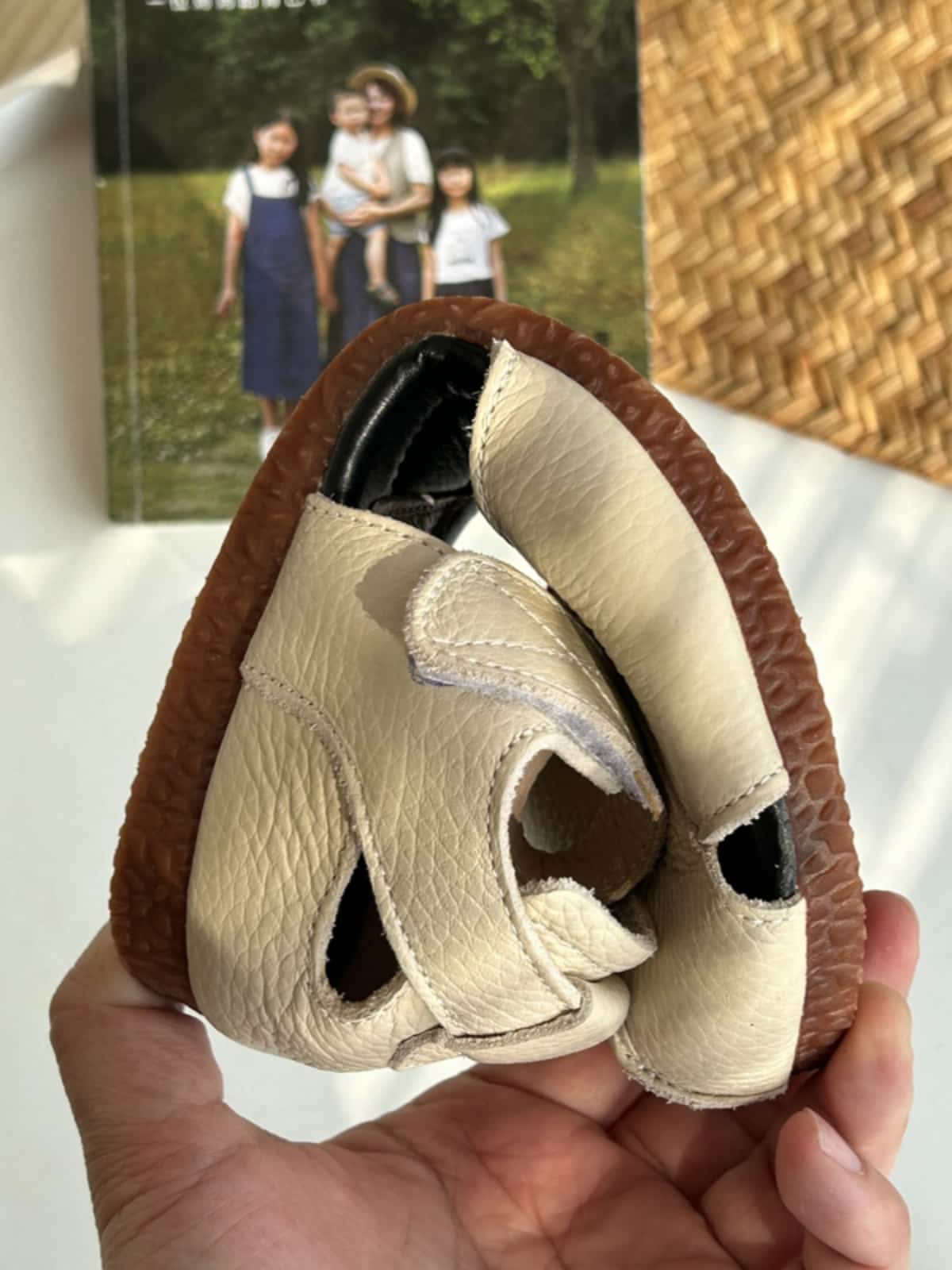 Leather Baotou Sandals Women's Summer Cowhide Versatile Soft Sole Roman Flat Shoes Fashion Shoes