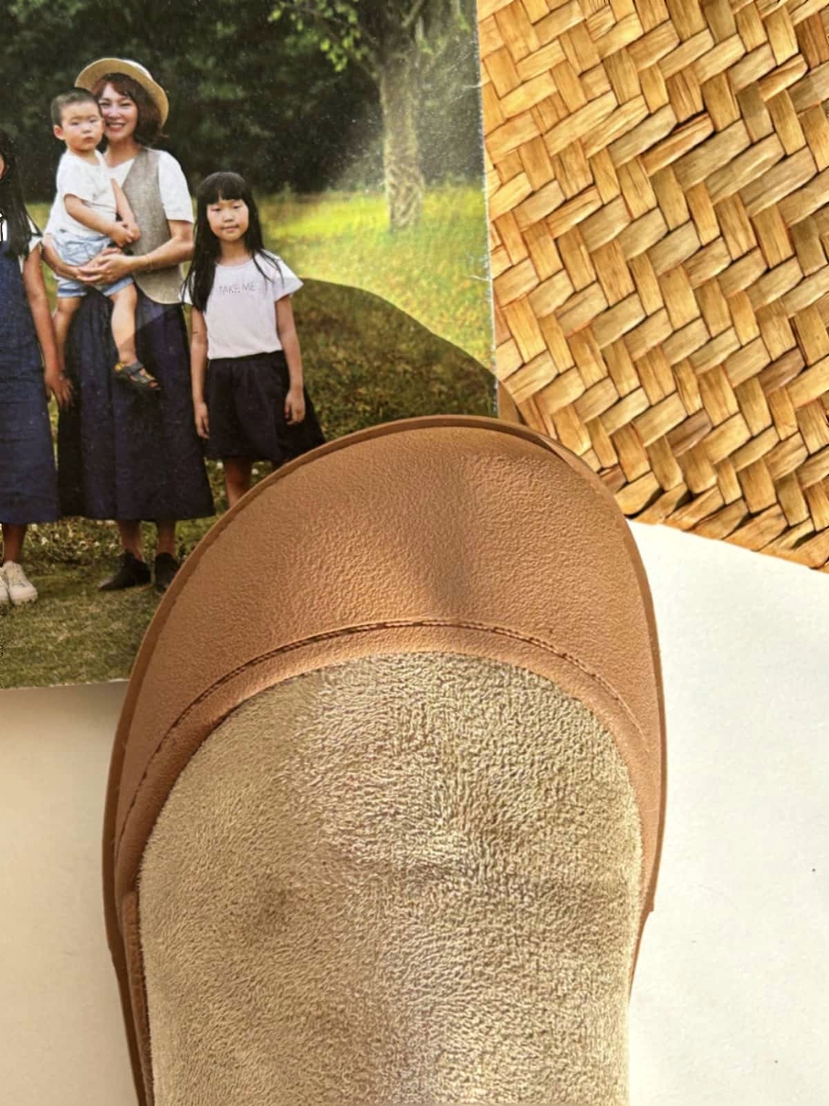 Imitation lamb wool round head flat-bottomed short boots, cute winter warm snow boots