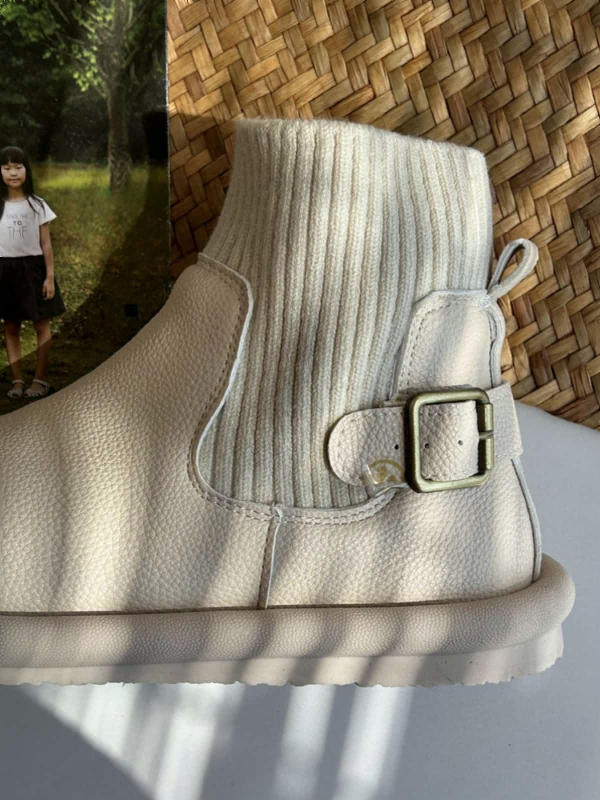 Round head flat bottom short boots autumn and winter new beige fashion soft-soled socks boots