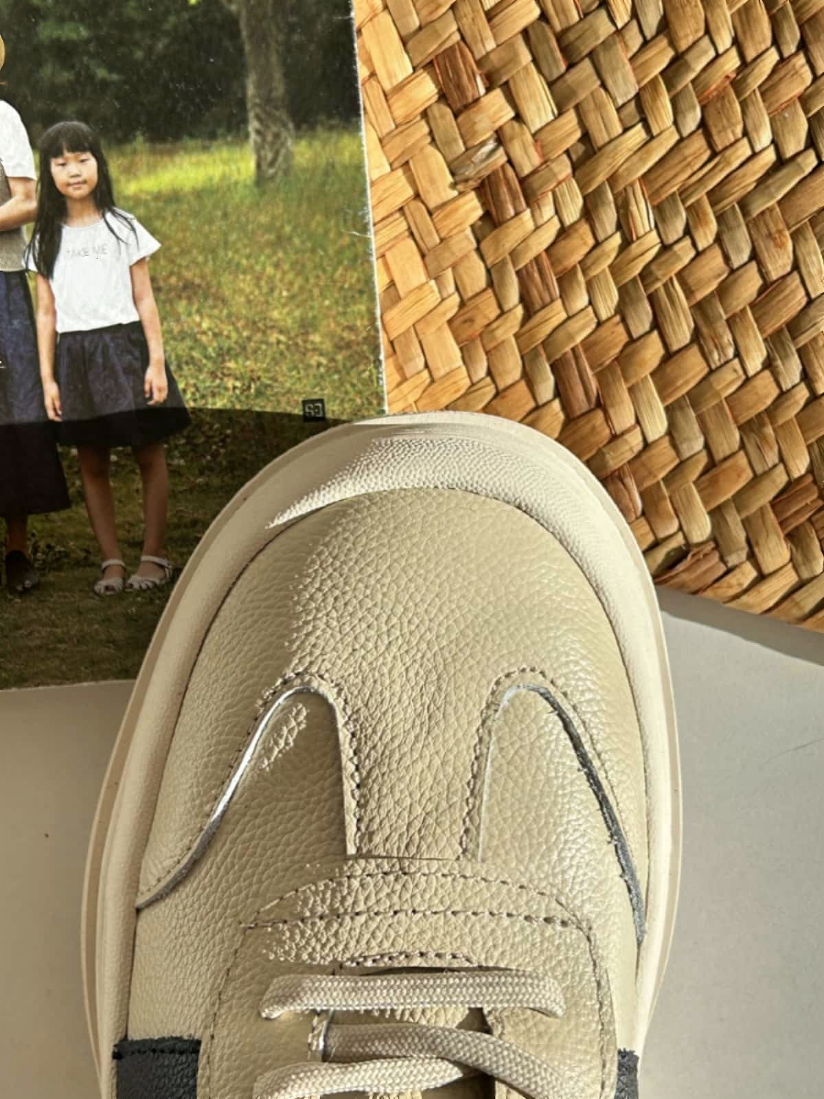 Leather round head lace-up platform shoes handsome versatile little white shoes women