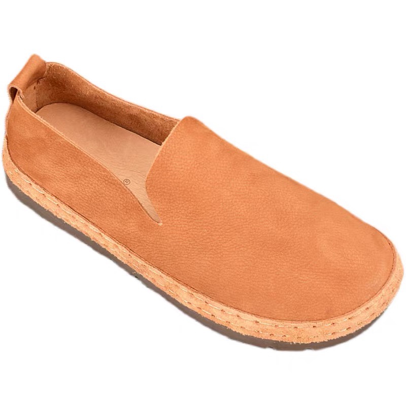 Leather Doudou shoes men's spring and autumn breathable one-pedal men's shoes first layer cowhide