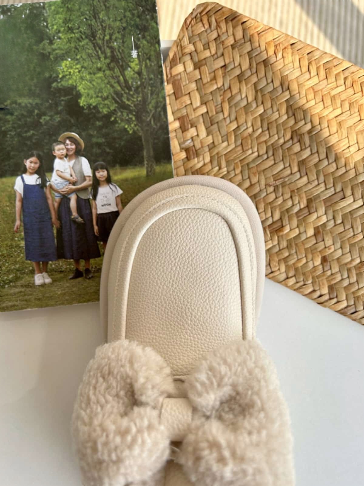 Imitation lamb wool round head flat-bottomed short boots winter bow soft cute warm snow boots